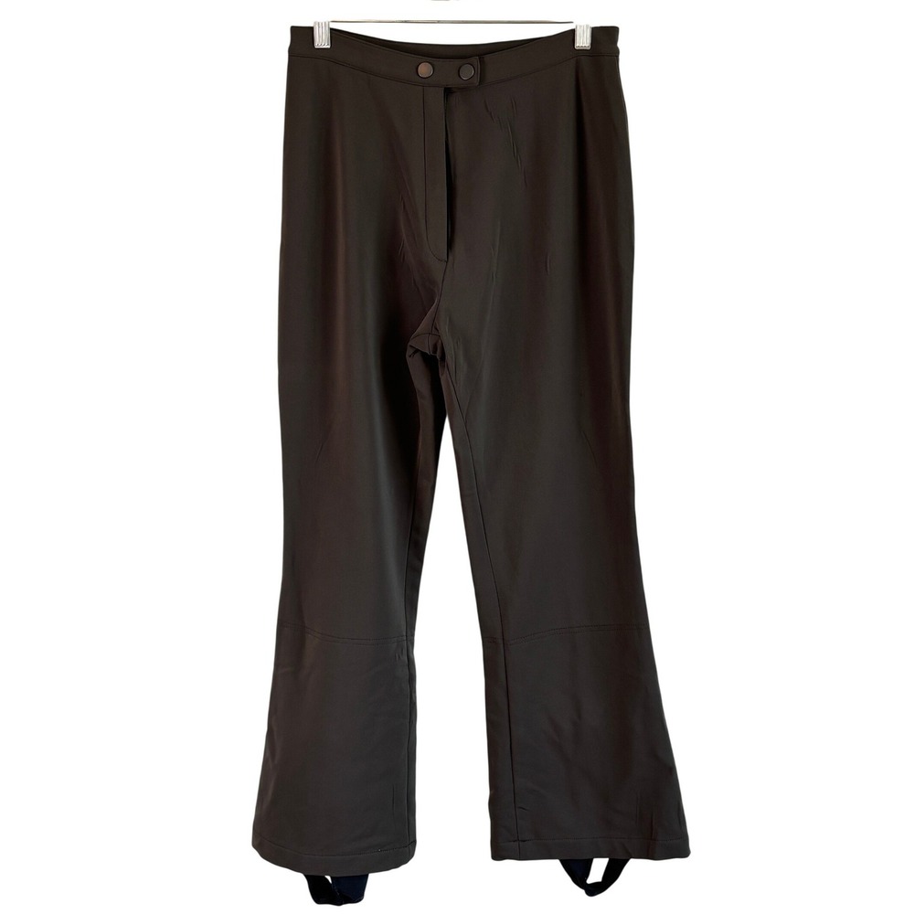 M. Miller Ski Pants Olive Brown Womens Size Medium Fleece Lined Stirrup